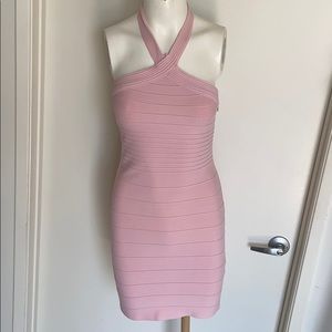 Forever 21 Ribbed Pink Bodycon Mini Dress